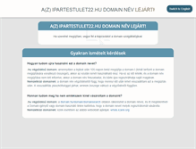 Tablet Screenshot of ipartestulet22.hu